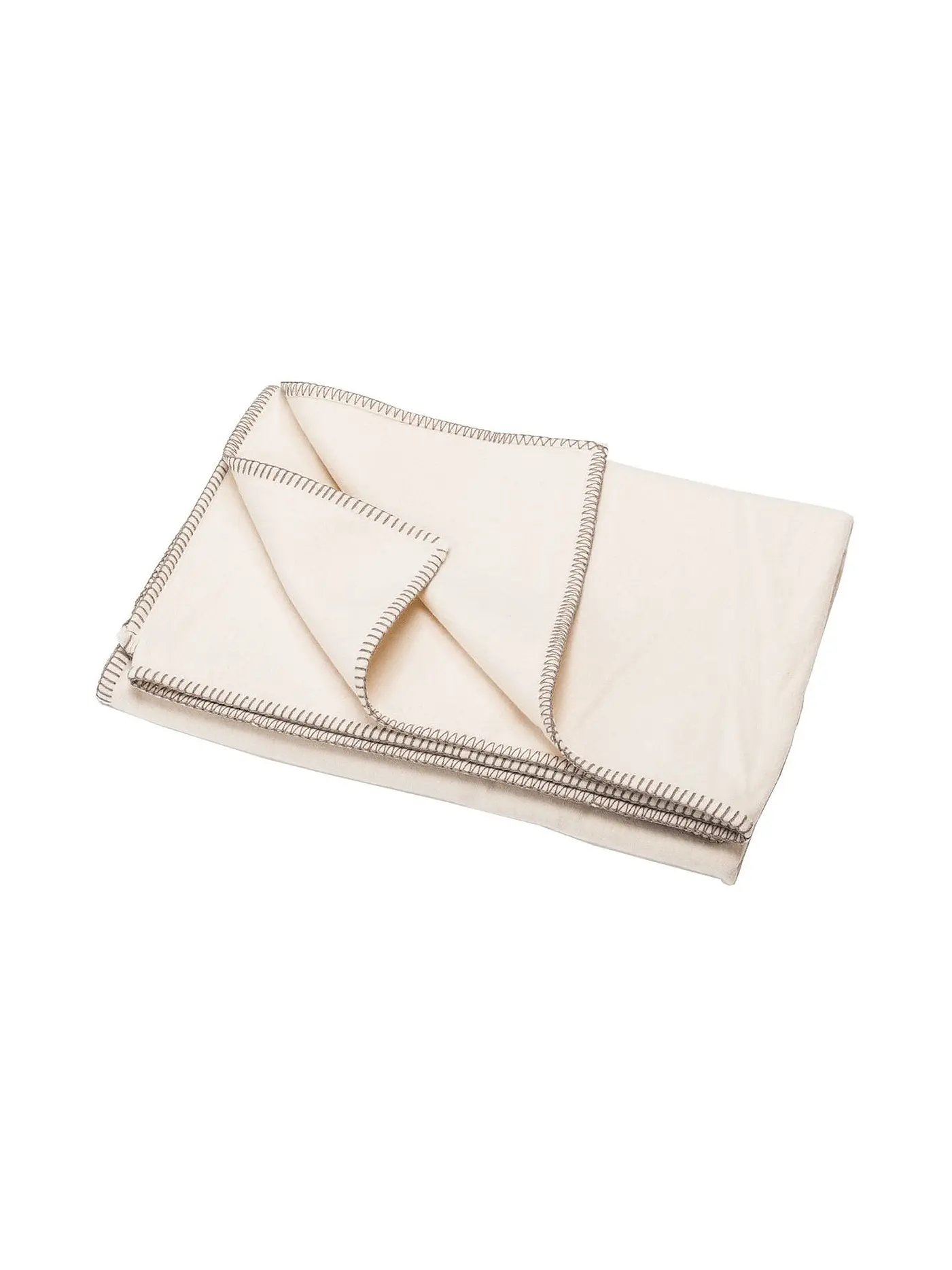 DAVID FUSSENEGGER | Tagesdecke - Plaid "Sylt" 140x200cm (Terracotta) | weiss